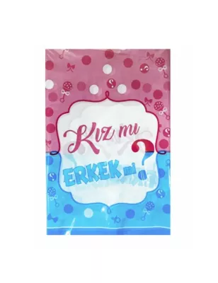 Cinsiyet Erkekmi Kızmı Plastik Masa Örtüsü - 1