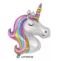 Unicorn Kafa Makaron Folyo Balon