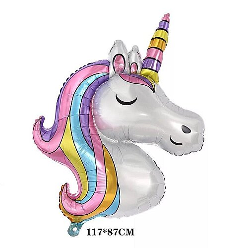 Unicorn Kafa Makaron Folyo Balon - 1
